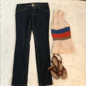 Arizona Jeans Dark Wash Juniors 7 Long